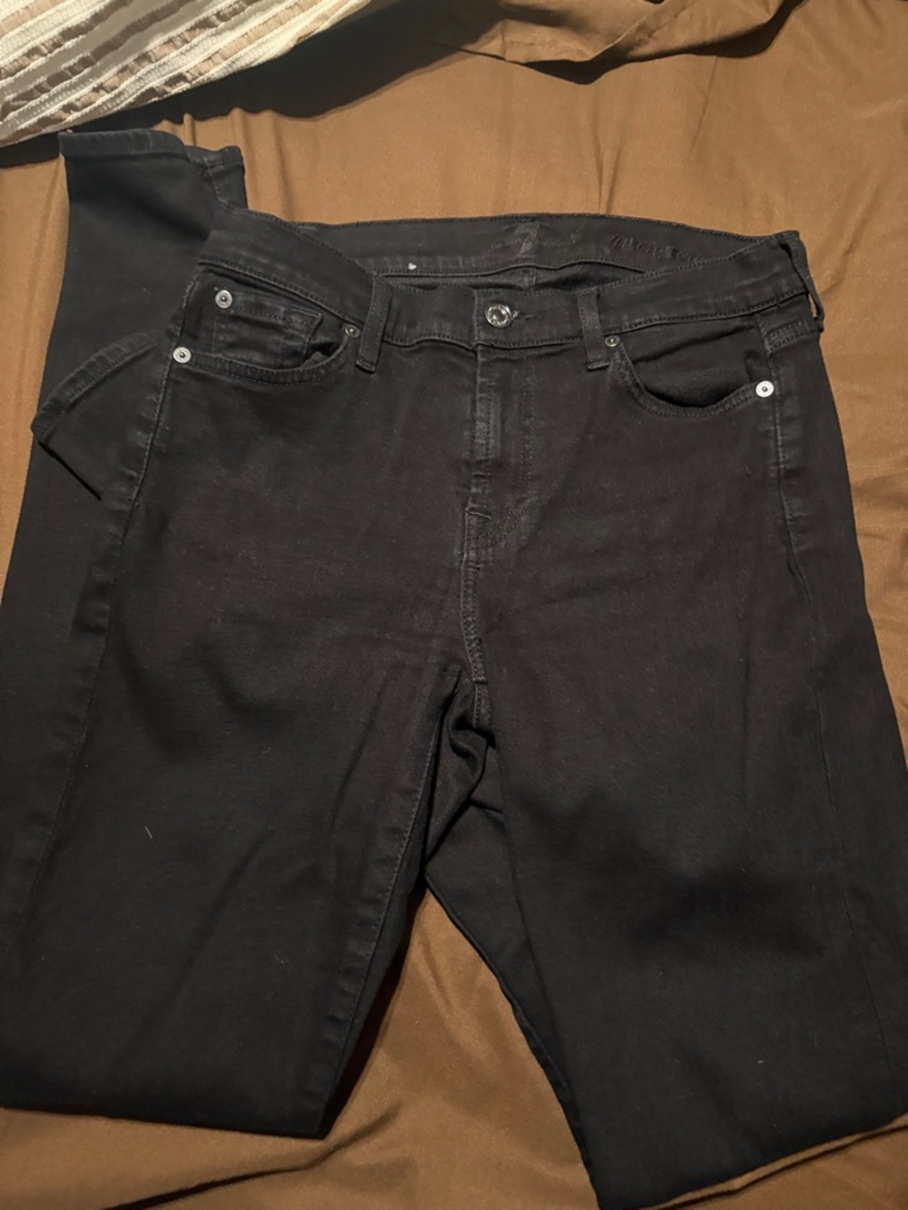 7 for all man kind women’s Black Jeans - Classic Skinny